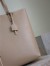 Saint Laurent North/South Shopping Bag in Beige Calfskin