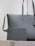 Saint Laurent Large Shopping Bag in Grey Calfskin