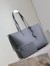 Saint Laurent Large Shopping Bag in Grey Calfskin