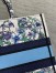 Dior Medium Book Tote Bag In Multicolor Flowers Constellation Embroidery