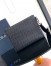 Dior A5 Triangle Pouch in Black CD Diamond Canvas