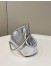 Fendi First Small Bag In Silver Laminated Leather