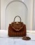 Fendi Peekaboo Mini Bag In Brown Interlace Leather