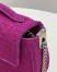 Fendi Midi Baguette Chain Bag In Fuchsia FF Fabric