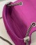 Fendi Midi Baguette Chain Bag In Fuchsia FF Fabric