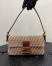 Fendi Medium Baguette 1997 Bag In Beige Split Leather