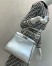 Fendi Peekaboo Medium Bag In Silver Metallic Lambskin