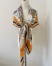 Hermes Beige/Orange Voitures en Equilibre Shawl 140 