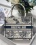 Dior New Small Book Tote In White Toile de Jouy Zodiac Embroidery