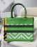 Dior Medium Book Tote Bag In Green D-Jungle Pop Embroidery