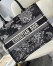 Dior Medium Book Tote Bag In Black Toile de Jouy Zodiac Embroidery