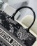 Dior Medium Book Tote Bag In Black Toile de Jouy Zodiac Embroidery