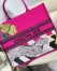 Dior Large Book Tote Bag In Toile de Jouy Zoom Pop Embroidery