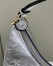 Fendi Fendigraphy Small Hobo Bag In Silver Laminated Leather