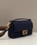 Fendi Medium Baguette Bag In Blue FF Canvas