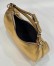 Fendi Fendigraphy Small Hobo Bag In Gold Laminated Leather