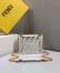 Fendi Small Kan I F Bag In White Transparent PU