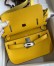 Hermes Jypsiere Mini Handmade Bag In Jaune Ambre Swift Calfskin