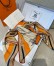 Hermes Beige/Orange Voitures en Equilibre Shawl 140 