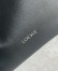 Loewe Panta Flamenco Medium Clutch Bag in Black Calfskin