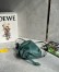 Loewe Mini Flamenco Clutch Bag in Vetiver Nappa Calfskin