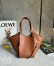 Loewe Hammock Flip Bag in Brown Calfskin