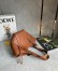 Loewe Hammock Flip Bag in Brown Calfskin