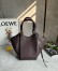 Loewe Hammock Flip Bag in Dark Chestnut Calfskin