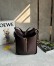 Loewe Hammock Flip Bag in Dark Chestnut Calfskin