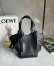 Loewe Hammock Flip Bag in Black Calfskin
