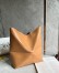 Loewe Large Puzzle Fold Tote Bag in Tan Calfskin