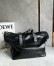 Loewe Fold Shopper Bag in Black Paper Calfskin 