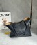 Loewe Medium Horizontal Puzzle Fold Tote Bag in Black Grained Leather