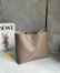 Loewe Medium Horizontal Puzzle Fold Tote Bag in Taupe Grained Leather