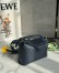 Loewe Puzzle Mini Bag in Navy Blue Grained Calfskin