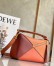 Loewe Small Puzzle Bag In Tan/Orange/Camel Calfskin