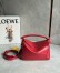 Loewe Featherlight Puzzle Small Bag in Red Nappa Lambskin