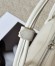 Alaia Le Teckel Medium Shoulder Bag in White Goatskin