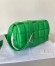 Bottega Veneta Padded Cassette Bag In Green Lambskin