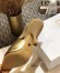 Dior J'Adior Slingback Pumps 100mm In Gold Metallic Lambskin