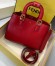 Fendi FF Tote Small Bag In Red Calfskin