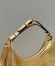 Fendi Fendigraphy Small Hobo Bag In Gold Laminated Leather