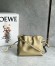 Loewe Mini Flamenco Clutch Bag in Clay Green Nappa Calfskin