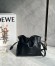 Loewe Mini Flamenco Clutch Bag in Black Nappa Calfskin