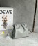 Loewe Mini Flamenco Clutch Bag in Pearl Grey Nappa Calfskin
