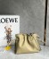Loewe Mini Flamenco Clutch Bag In Clay Green Calfskin
