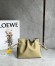 Loewe Mini Flamenco Clutch Bag In Clay Green Calfskin