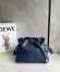 Loewe Flamenco Clutch Bag in Abyss Blue Nappa Calfskin