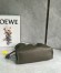 Loewe Flamenco Clutch Bag in Khaki Green Nappa Calfskin