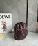 Loewe Flamenco Purse Bucket Bag in Burgundy Nappa Lambskin